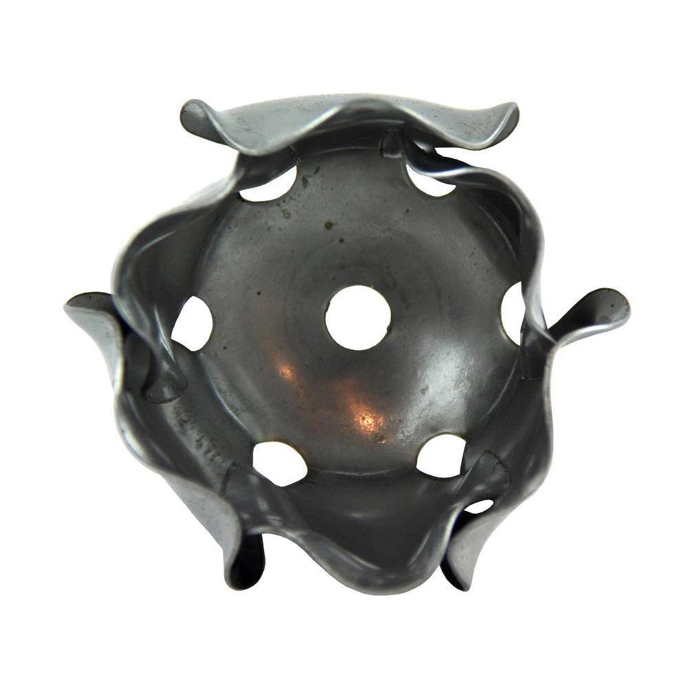 Brand new ⌛ 1-9/16 in. x 1-1/2 in. Round Stamped Floral Design Raw Forged Rosette by arteferro 😀 5 Brand new ⌛ 1-9/16 in. x 1-1/2 in. Round Stamped Floral Design Raw Forged Rosette by arteferro 😀 - Image 3