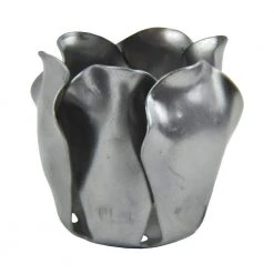 Brand new ⌛ 1-9/16 in. x 1-1/2 in. Round Stamped Floral Design Raw Forged Rosette by arteferro 😀