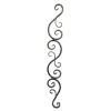 Outlet 🔔 35-7/16 in. x 4-15/16 in. x 1/2 in. Square Hammered Bar S-Scroll Forged Raw Picket by arteferro ❤️ -Cheap Fence Gates Plus Store fence hardware 511 1 64 1000
