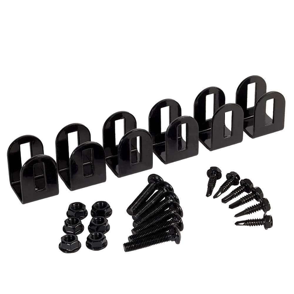 Deals ๐ Versai Gloss Black Fence Post End Brackets (6-Pack) by Unbranded โจ 3 Deals ๐ Versai Gloss Black Fence Post End Brackets (6-Pack) by Unbranded โจ