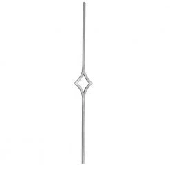 Wholesale ⌛ 39-3/8 in. x 9/16 in. Square Bar Center Diamond Forged Raw Picket by arteferro ✨