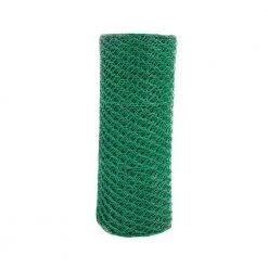 Promo 🥰 3 ft. x 150 ft. 16-Gauge Green PVC 🔔 Coated Poultry Netting with 1.5 in. Mesh by Fencer Wire ❤️ -Cheap Fence Gates Plus Store fencer wire chicken wire nv16 g3x150m1h 4f 1000