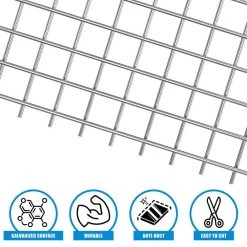 Best Sale 🌟 1/4 in. x 3 ft. x 100 ft. 23-Gauge Hardware Cloth, Hot-Dip Galvanized After Welding, Heavy-Duty Welding Fencing by Fencer Wire ❤️ -Cheap Fence Gates Plus Store fencer wire hardware cloth fencing ca23 3x100mf14 31 1000