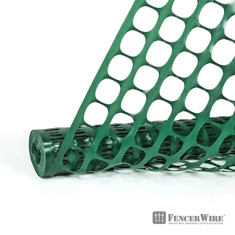 Deals 🎉 4 ft. x 100 ft. Outdoor Snow Fence, Plastic Safety Mesh, Temporary Garden Netting for Poultry, Green by Fencer Wire 😀 7 Deals 🎉 4 ft. x 100 ft. Outdoor Snow Fence, Plastic Safety Mesh, Temporary Garden Netting for Poultry, Green by Fencer Wire 😀 - Image 5