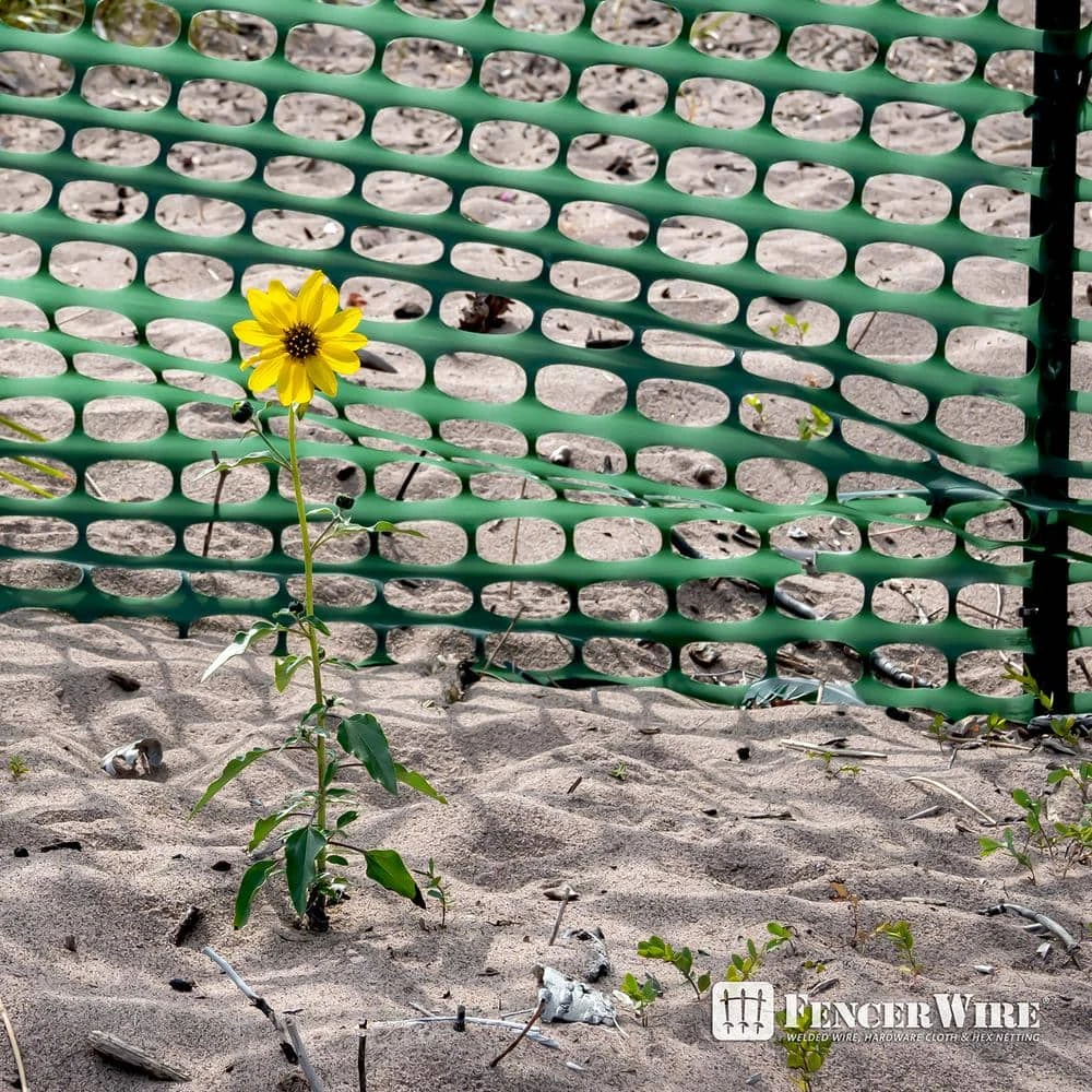 Deals 🎉 4 ft. x 100 ft. Outdoor Snow Fence, Plastic Safety Mesh, Temporary Garden Netting for Poultry, Green by Fencer Wire 😀 12 Deals 🎉 4 ft. x 100 ft. Outdoor Snow Fence, Plastic Safety Mesh, Temporary Garden Netting for Poultry, Green by Fencer Wire 😀 - Image 10