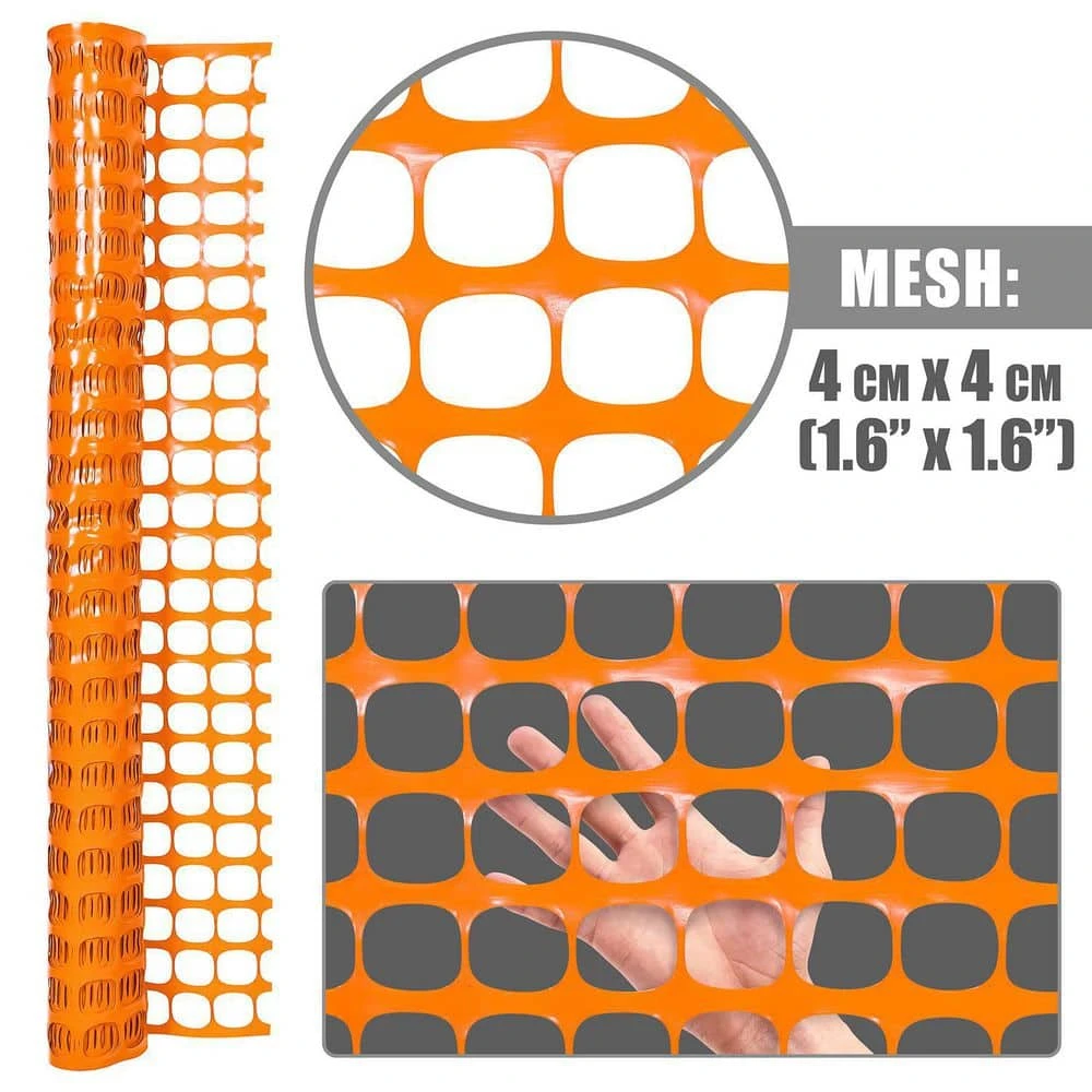 Flash Sale ๐ 4 ft. x 100 ft. Outdoor Snow Fence, Plastic Safety Mesh, Temporary Garden Netting for Poultry in Orange by Fencer Wire ๐ฅ 5 Flash Sale ๐ 4 ft. x 100 ft. Outdoor Snow Fence, Plastic Safety Mesh, Temporary Garden Netting for Poultry in Orange by Fencer Wire ๐ฅ - Image 3