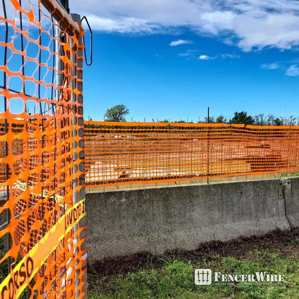 Flash Sale ๐ 4 ft. x 100 ft. Outdoor Snow Fence, Plastic Safety Mesh, Temporary Garden Netting for Poultry in Orange by Fencer Wire ๐ฅ 10 Flash Sale ๐ 4 ft. x 100 ft. Outdoor Snow Fence, Plastic Safety Mesh, Temporary Garden Netting for Poultry in Orange by Fencer Wire ๐ฅ - Image 8