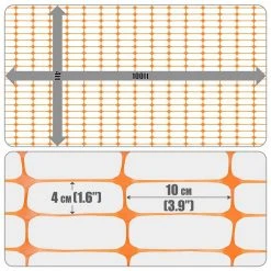 Wholesale 😍 4 ft. x 100 ft. Outdoor Safety Fence, Plastic Fencing Roll for Construction Fencing Pet Fencing and Event Fencing by Fencer Wire ❤️ -Cheap Fence Gates Plus Store fencer wire snow fencing psc7 o4x100m410cm 1d 1000