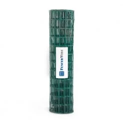 Outlet 💯 2 ft. x 25 ft. 16-Gauge Green PVC Coated Welded Wire Fence with Mesh Size 3 in. x 2 in. by Fencer Wire 😍