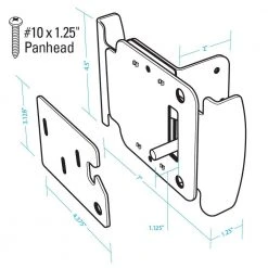 Promo ✨ Two-way Fence Gate Latch by Fenix 😍 -Cheap Fence Gates Plus Store fenix fence gate latches slide bolts 04034 4f 1000
