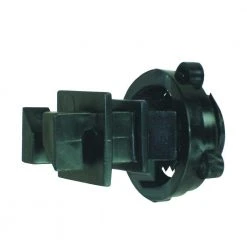 Wholesale 🎉 Black Polywire/Wire W-Style Screw-On for Round Post (25-Pack) by Field Guardian 🔥