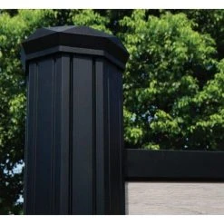 Hot Sale ❤️ Evolver Black Aluminum Octagonal Line Post Kit by FORTRESS ⭐ 15 Hot Sale ❤️ Evolver Black Aluminum Octagonal Line Post Kit by FORTRESS ⭐ -Cheap Fence Gates Plus Store fortress fence hardware 31820 fa 1000