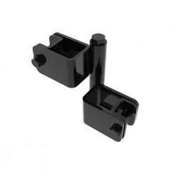 Best Sale 👍 Versai 1.5 in. Gloss Black Steel Fence Gate Hinge for Drive Gate Pair by FORTRESS 😉