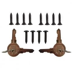 Buy ❤️ Black Nylon Polymer Keystone X2 External Gate Latch with External Access by Weatherabless ❤️ -Cheap Fence Gates Plus Store gate opener accessories zbga latchx2 nw 4f 1000