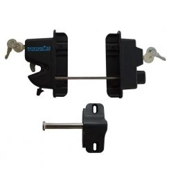 Buy ❤️ Black Nylon Polymer Keystone X2 External Gate Latch with External Access by Weatherabless ❤️