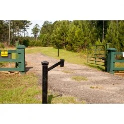 Top 10 💯 Black Powder-Coated Aluminum Outdoor Mounting Pedestal for Automatic Gate Opener Keypads by GHOST CONTROLS ✔️ -Cheap Fence Gates Plus Store ghost controls gate opener accessories axgn 31 1000