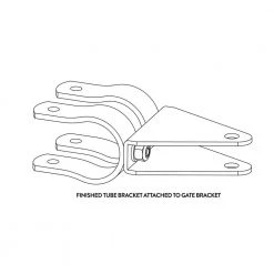 New ✔️ Universal Tube Bracket Kit for Automatic Gate Openers, Steel (2 Brackets) by GHOST CONTROLS 👍 -Cheap Fence Gates Plus Store ghost controls gate opener accessories axtb 4f 1000
