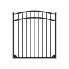 Discount 🧨 Athens 4 ft. H x 4 ft. W Gloss Black Aluminum Fence Arched Walk Gate by FORTRESS 🛒 -Cheap Fence Gates Plus Store gloss black fortress metal fence gates 413480447m 64 1000