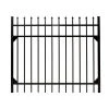 Flash Sale 🛒 Athens 5 ft. W x 4 ft. H Gloss Black Aluminum Pressed Spear Design Fence Gate by FORTRESS 🌟 -Cheap Fence Gates Plus Store gloss black fortress metal fence gates 413480543m 64 1000