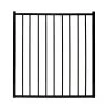 Coupon 🛒 Versai 4 ft. W x 4 ft. H Gloss Black Steel Flat Top and Bottom Design Fence Gate by FORTRESS ✔️ -Cheap Fence Gates Plus Store gloss black fortress metal fence gates 712480444 64 1000