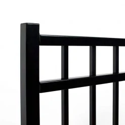Outlet ❤️ Versai 4 ft. W x 4 ft. H Gloss Black Steel Flat Top Design Fence Gate by FORTRESS 🥰 8 Outlet ❤️ Versai 4 ft. W x 4 ft. H Gloss Black Steel Flat Top Design Fence Gate by FORTRESS 🥰 -Cheap Fence Gates Plus Store gloss black fortress metal fence gates 713460441 4f 1000