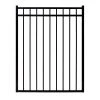 Buy ⌛ Versai 4 ft. W x 4.5 ft. H Gloss Black Steel Flat Top Design Fence Gate for Pool Application by FORTRESS 🌟 -Cheap Fence Gates Plus Store gloss black fortress metal fence gates 713540444 64 1000