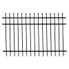 Discount 🔔 4 ft. H x 6 ft. W Athens Pressed Spear Design Gloss Black Aluminum Fence Panel by FORTRESS ⭐ -Cheap Fence Gates Plus Store gloss black fortress metal fence panels 413487143m 64 1000