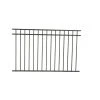 Hot Sale ⭐ Athens 4 ft. H x 6 ft. W Gloss Black Aluminum Flat Top and Bottom Design Fence Panel by FORTRESS 😉 -Cheap Fence Gates Plus Store gloss black fortress metal fence panels 413487144m 64 1000