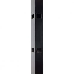 Buy 💯 Athens 2 in. x 2 in. x 6 ft. Gloss Black Aluminum Pressed Spear Fence Corner Post by FORTRESS ⭐ -Cheap Fence Gates Plus Store gloss black fortress metal fence posts 4032072431m 4f 1000