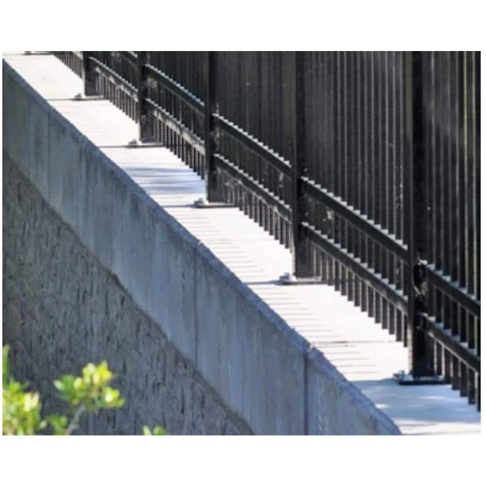 Outlet 🤩 Versai 2 in. x 2 in. x 4 ft. Gloss Black Steel Fence Post with 5 in. Base Plate by FORTRESS 😉 4 Outlet 🤩 Versai 2 in. x 2 in. x 4 ft. Gloss Black Steel Fence Post with 5 in. Base Plate by FORTRESS 😉 - Image 2