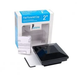 Top 10 ⭐ 2 in. x 2 in. Gloss Black Aluminum Flat Pyramid Fence Post Cap by Fortress Railing Products ❤️ -Cheap Fence Gates Plus Store gloss black fortress railing products deck post caps 52500020 c3 1000