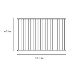 Best Pirce ❤️ Versai 4 ft. H x 7.5 ft. W Gloss Black Steel Flat Top and Bottom Design Fence Panel by FORTRESS ⌛ 15 Best Pirce ❤️ Versai 4 ft. H x 7.5 ft. W Gloss Black Steel Flat Top and Bottom Design Fence Panel by FORTRESS ⌛ -Cheap Fence Gates Plus Store gloss black metal fence panels 712489044 fa 1000