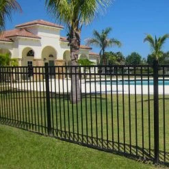 Promo ✔️ Versai 4.5 ft. H x 7.5 ft. W Gloss Black Steel Flat Top and Bottom Design Fence Panel for Pool Application by FORTRESS ✨ 12 Promo ✔️ Versai 4.5 ft. H x 7.5 ft. W Gloss Black Steel Flat Top and Bottom Design Fence Panel for Pool Application by FORTRESS ✨ -Cheap Fence Gates Plus Store gloss black metal fence panels 713549044 1f 1000