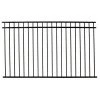 Promo ✔️ Versai 4.5 ft. H x 7.5 ft. W Gloss Black Steel Flat Top and Bottom Design Fence Panel for Pool Application by FORTRESS ✨ -Cheap Fence Gates Plus Store gloss black metal fence panels 713549044 64 1000