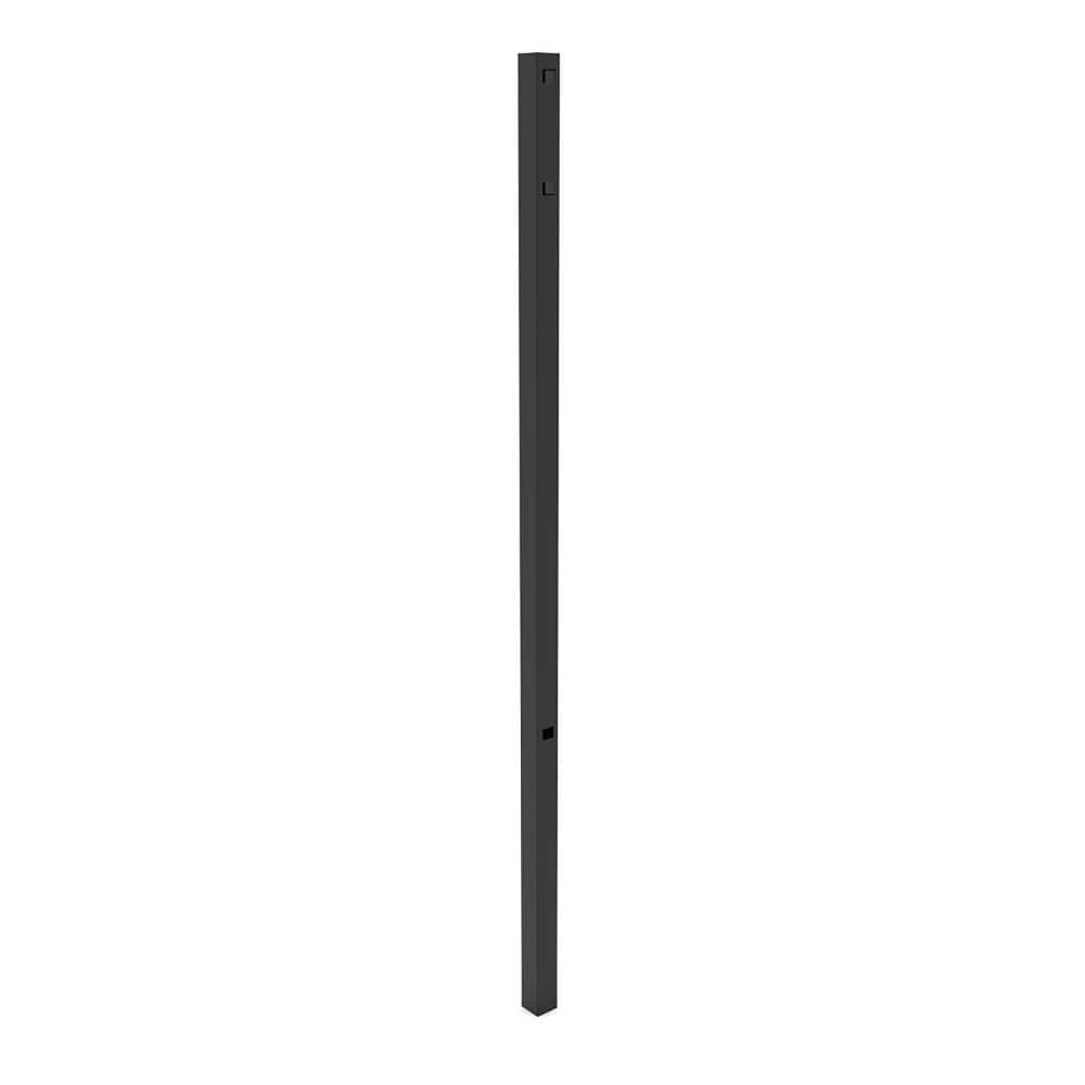 Deals ✔️ Athens 6 ft. H x 2 in. W Gloss Black Aluminum Flat Top Design Fence Line Post by FORTRESS ✨ 3 Deals ✔️ Athens 6 ft. H x 2 in. W Gloss Black Aluminum Flat Top Design Fence Line Post by FORTRESS ✨