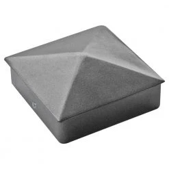 Hot Sale 😀 4 in. x 4 in. Powder Coated Aluminum Pyramid Post Cap by Yardistry 🧨
