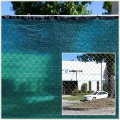 Promo 🔥 6 ft. x 25 ft. Green Privacy Fence Screen Mesh Fabric Cover Windscreen with Reinforced Grommets for Garden Fence by COLOURTREE ✨ -Cheap Fence Gates Plus Store green colourtree outdoor privacy screens tap0625 1 1f 1000
