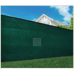 Promo 🔥 6 ft. x 25 ft. Green Privacy Fence Screen Mesh Fabric Cover Windscreen with Reinforced Grommets for Garden Fence by COLOURTREE ✨ -Cheap Fence Gates Plus Store green colourtree outdoor privacy screens tap0625 1 77 1000