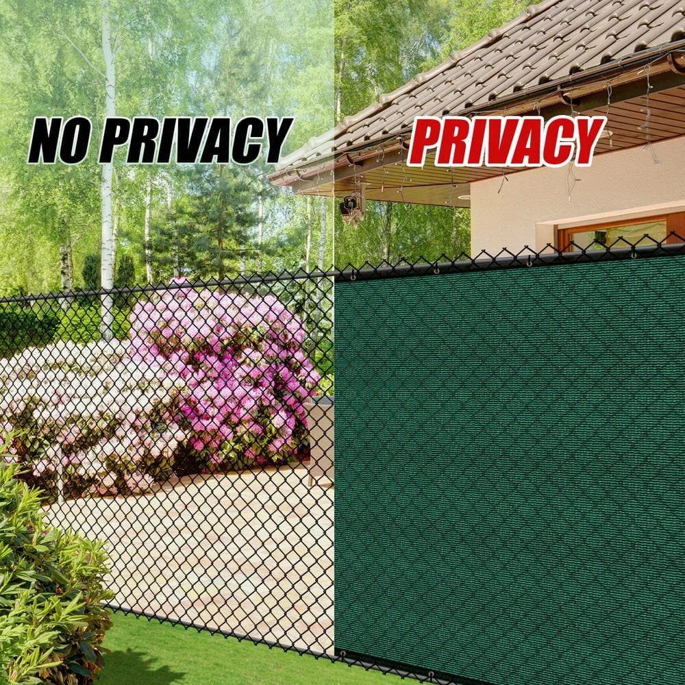 Top 10 ✔️ 6 ft. x 50 ft. Heavy-Duty PLUS Green Privacy Fence Screen Mesh Fabric with Extra-Reinforced Grommets for Garden Fence by COLOURTREE ❤️ 4 Top 10 ✔️ 6 ft. x 50 ft. Heavy-Duty PLUS Green Privacy Fence Screen Mesh Fabric with Extra-Reinforced Grommets for Garden Fence by COLOURTREE ❤️ - Image 2