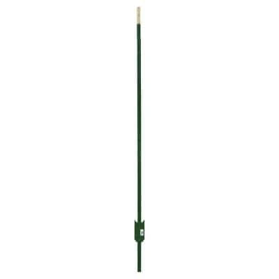 Discount 👏 1-3/4 in. x 3-1/2 in. x 7 ft. Green Steel Fence T-Post by Everbilt ✔️ 3 Discount 👏 1-3/4 in. x 3-1/2 in. x 7 ft. Green Steel Fence T-Post by Everbilt ✔️