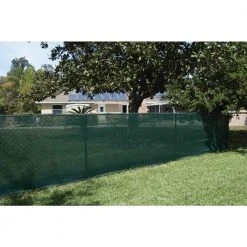 Best reviews of 🔥 92 in. x 50 ft. Mesh Fabric Privacy Fence Screen with Integrated Button Hole in Green by Unbranded ⭐