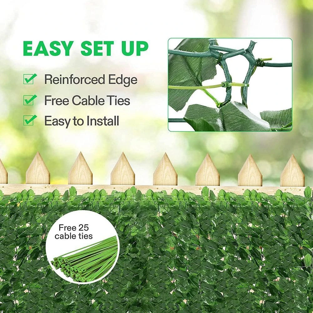 Best Sale ❤️ 98 in. x 39 in. Artificial Ivy Grass Privacy Screen in Green by VIVOSUN 🧨 7 Best Sale ❤️ 98 in. x 39 in. Artificial Ivy Grass Privacy Screen in Green by VIVOSUN 🧨 - Image 5