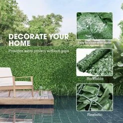 Best Sale ❤️ 98 in. x 39 in. Artificial Ivy Grass Privacy Screen in Green by VIVOSUN 🧨 10 Best Sale ❤️ 98 in. x 39 in. Artificial Ivy Grass Privacy Screen in Green by VIVOSUN 🧨 -Cheap Fence Gates Plus Store green vivosun outdoor privacy screens wal pfs001 4f 1000