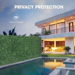 Wholesale 🎁 20 in. x 20 in. Artificial Boxwood Greenery Hedge Privacy Fence (12-Pieces) by VIVOSUN 👏 -Cheap Fence Gates Plus Store green vivosun outdoor privacy screens wal pfs002 1f 1000