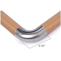 Best reviews of ✨ Wood Inox Stainless Steel Rounded 90-Degree Handrail Connector by IAM Design 👍 -Cheap Fence Gates Plus Store iam design stair hardware e600 4f 1000