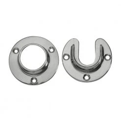 Best deal ❤️ 1-5/16 in. Satin Brushed Nickel Closet Flange Set of Pair by Lido Designs ✔️