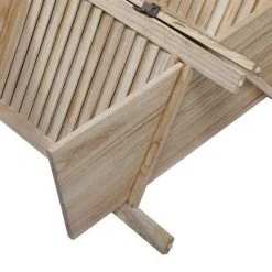 Hot Sale ❤️ 4 Panel Privacy Screen Divider with Shelving Board in Light Burn by Unbranded ✨ -Cheap Fence Gates Plus Store light burn outdoor privacy screens st725b 253 76 1000