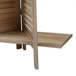 Hot Sale ❤️ 4 Panel Privacy Screen Divider with Shelving Board in Light Burn by Unbranded ✨ -Cheap Fence Gates Plus Store light burn outdoor privacy screens st725b 253 fa 1000