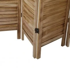 New ✨ 6-Panel Louver Folding Screen Decorative Privacy Partition Room Divider XH by Unbranded 🌟 -Cheap Fence Gates Plus Store light burnt outdoor privacy screens gm h 399 4f 1000