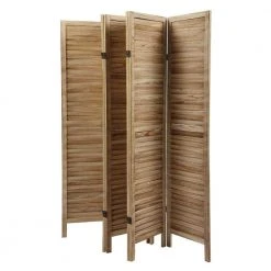 New ✨ 6-Panel Louver Folding Screen Decorative Privacy Partition Room Divider XH by Unbranded 🌟 -Cheap Fence Gates Plus Store light burnt outdoor privacy screens gm h 399 fa 1000